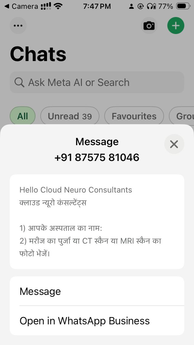 WhatsApp Hospital screenshot 3